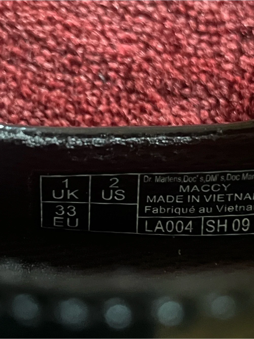 Dr. Martens glossy patent